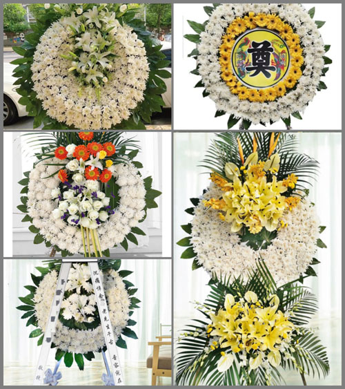 福建漳州龙海市白水镇井园村花圈速递